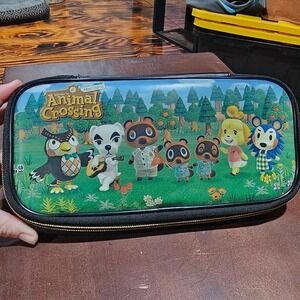 Nintendo Switch Animal Crossing New Horizons Hard Shell‎ Carrying Case Black